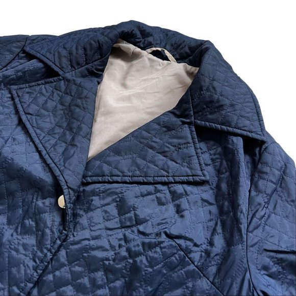 Konsytex Bretnig (Poland) Vintage Nylon Quilted Fishmouth Trench Coat : M - Picture 6 of 6